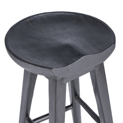 Houten barkruk Tala zwart