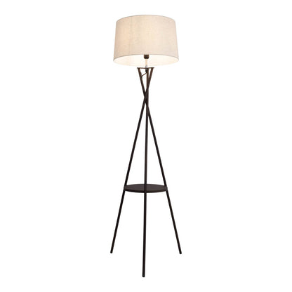 Vloerlamp Tora met Tafel Roest/Naturel - 158 cm (E27)