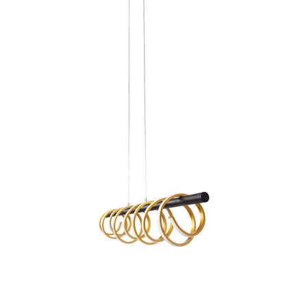 LED Hanglamp Belleza Zwart/Goud - 100 cm