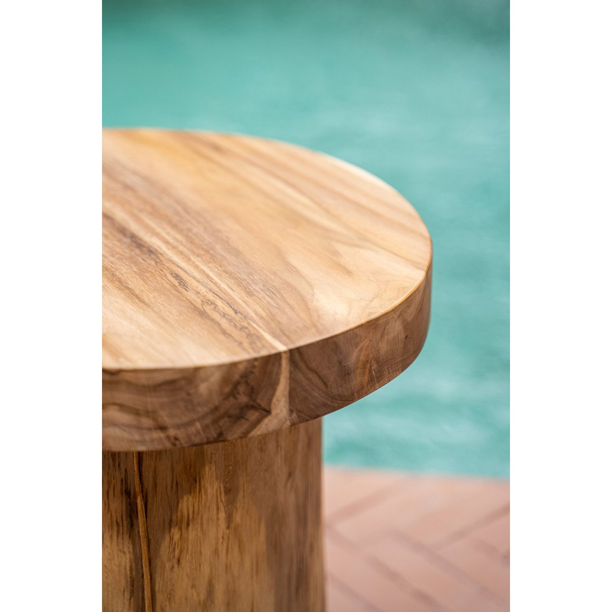 Teakhout bijzettafel Inti naturel