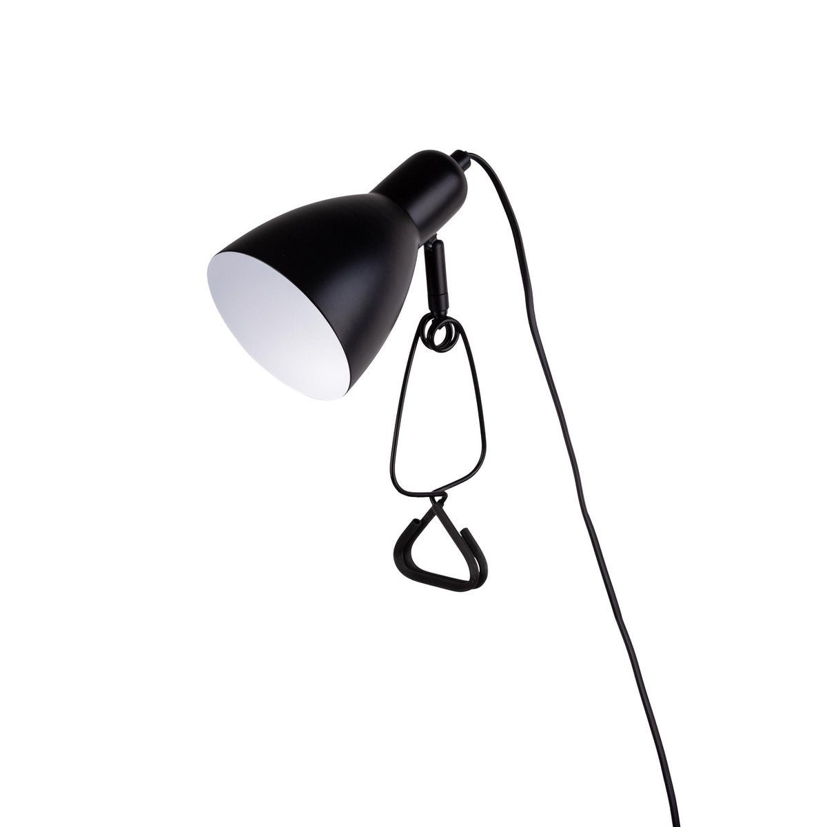 Klemlamp Mara Mat Zwart - 28 cm (E14)