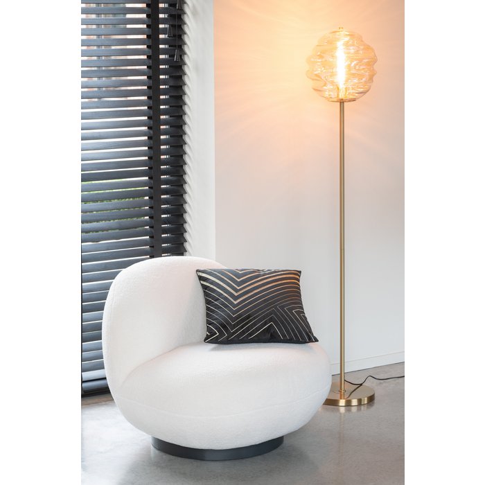 Draaifauteuil Teddy Crème