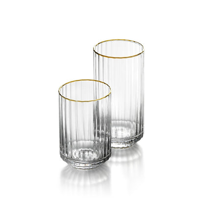 Glazen tumbler Gouden sip natuurlijk goud