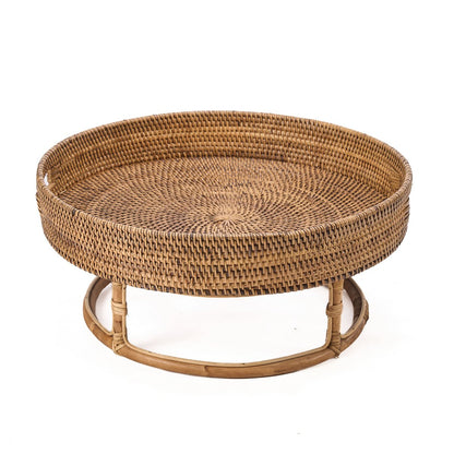 Rattan dienblad Rise natuurlijk bruin - 50 cm