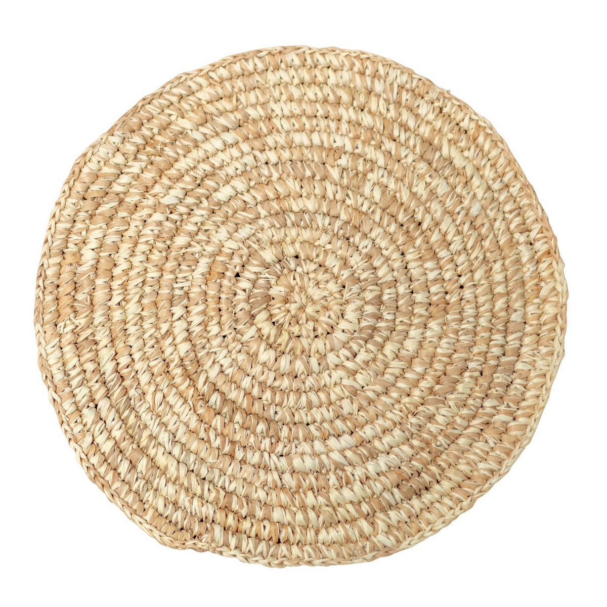 Raffia Placemat Rond Urup - Set van 2, 4 of 6