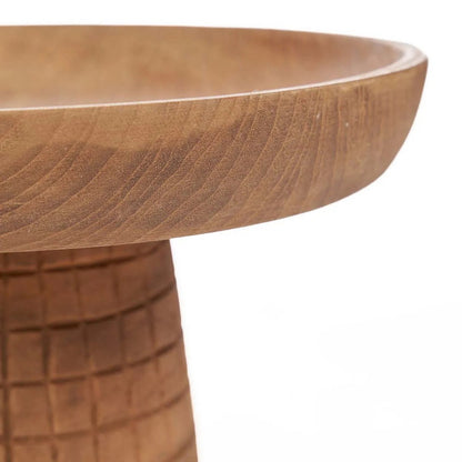 Rattan taartschotel Kotak-kotak naturel