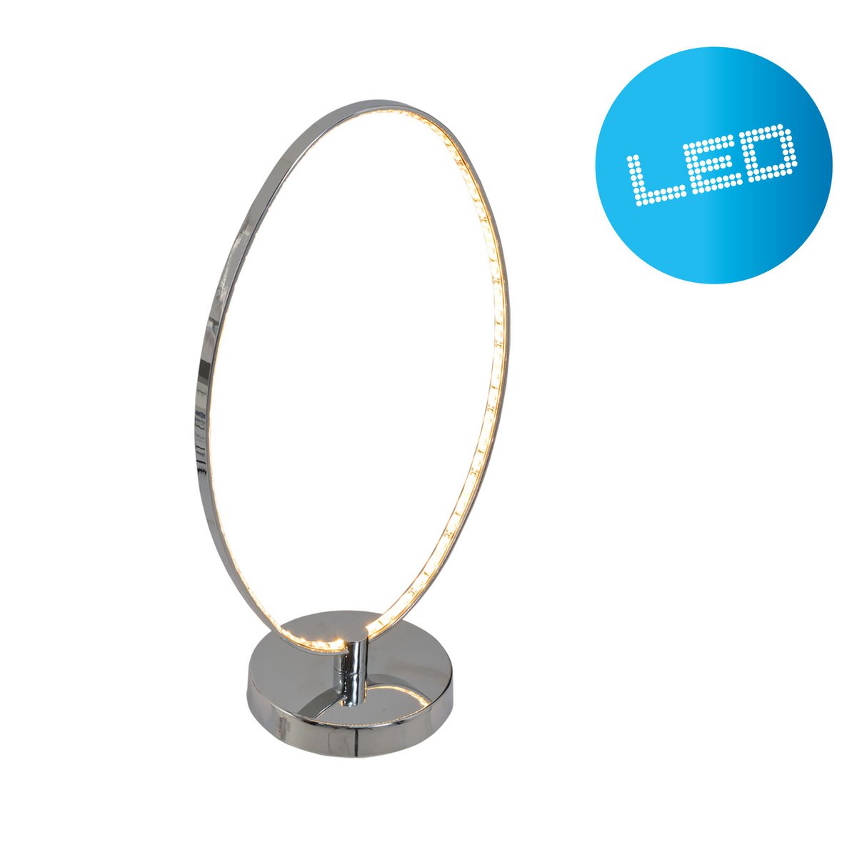 LED Tafellamp Chroom - 44 cm