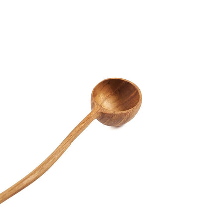 Teak doseerlepel Zigzag