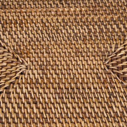 Rotan placemat Koloniale natuurlijk bruin - 30x40 cm
