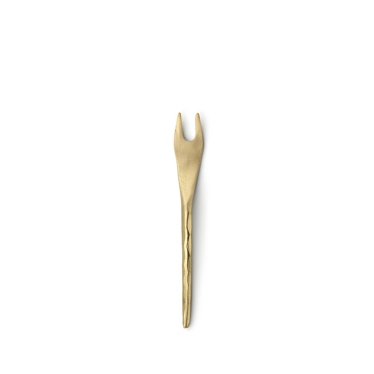 Massief messing olijfvork The Olive Fork goud - S