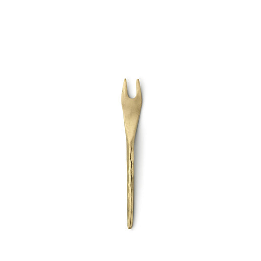 Massief messing olijfvork The Olive Fork goud - S