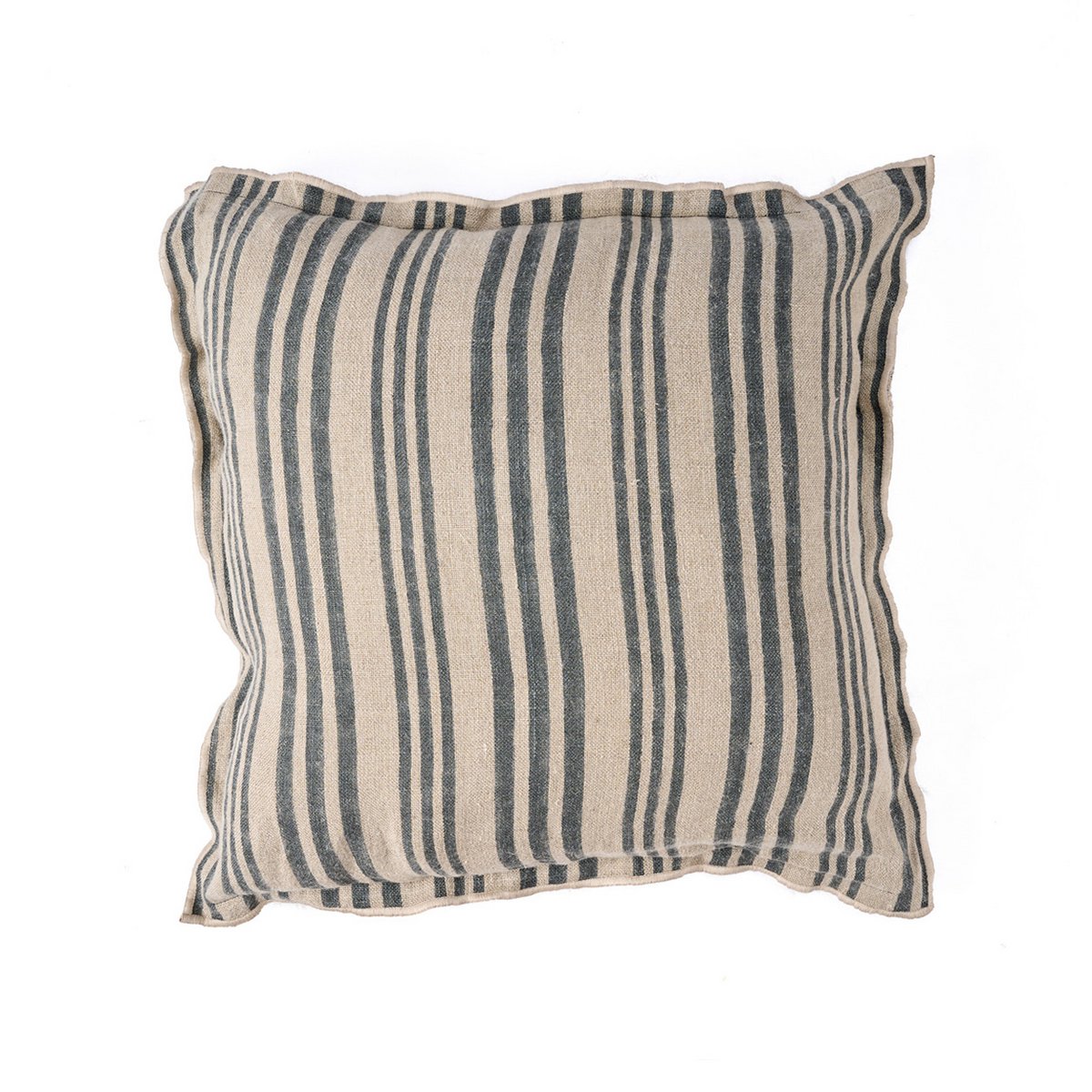 Kussenhoes Nordic stripe natuurlijk zwart - 50 cm