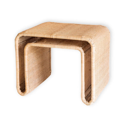 Bijzettafel Rotan Bayu Metalen Frame