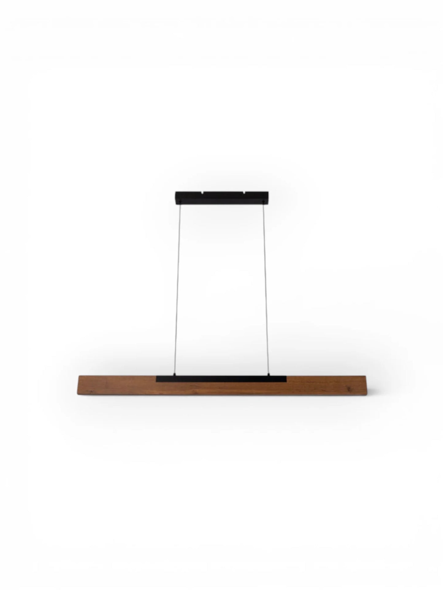 LED Hanglamp Wilma Hout/Zwart - 122 cm (Dimbaar)