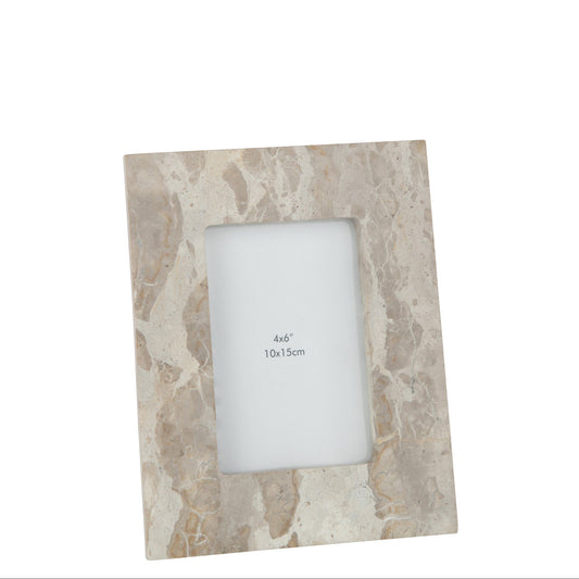 Marmerlook fotolijst J-Line beige small