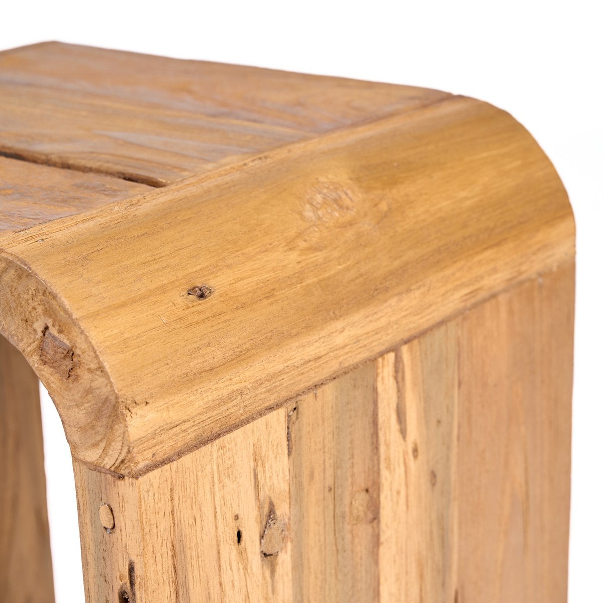 Teakhouten bijzettafel Arc naturel