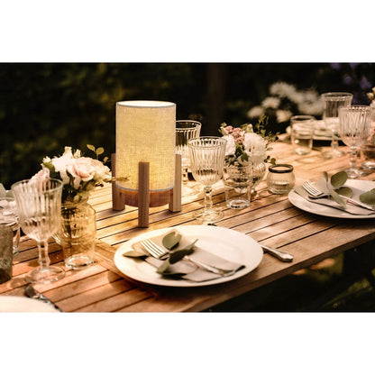 Acculamp Matilda Wit/Naturel Touch - 32 cm (Dimbaar)