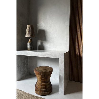 Natuurlijke houten kruk Mazu naturel