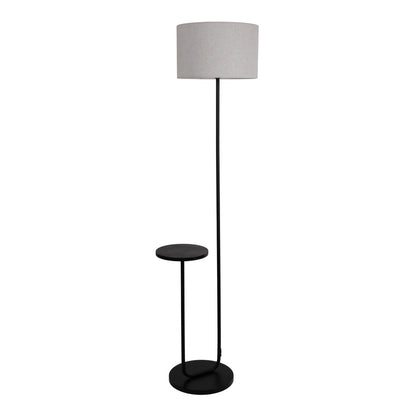 Vloerlamp Tordis met Tafel Zwart/Wit - 157 cm (E27)