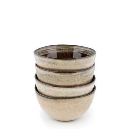 Porseleinen kom Comporta beige - M (set van 6)
