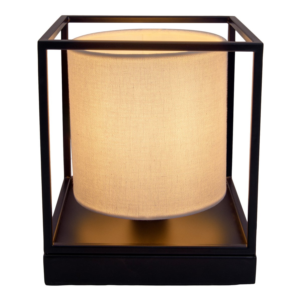 Tafellamp Beta Wit Metaal/Textiel - 15x17 cm (E14)