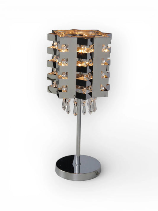 Tafellamp Crystallo Chroom/Glas (E27)