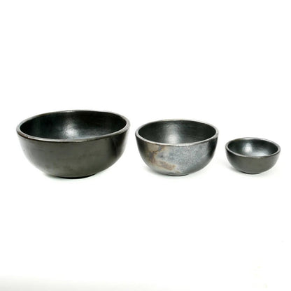 Terracotta schaaltje The burned bowl zwart - S