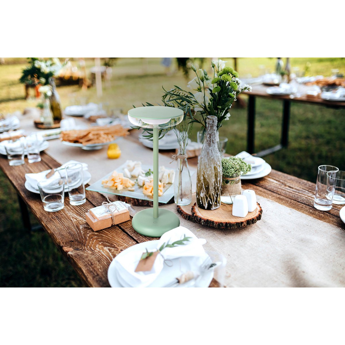 Snoerloze Tafellamp Pasi Mint Touch - 26 cm (Dimbaar)