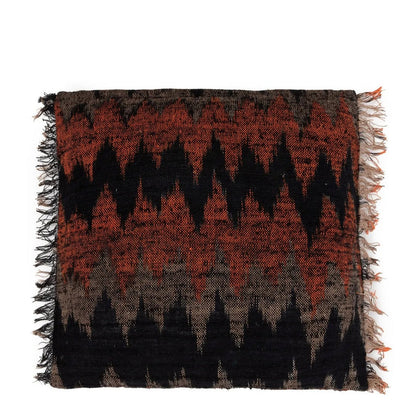 Katoenen kussenhoes Oh my gee zwart/oranje - 60x60 cm