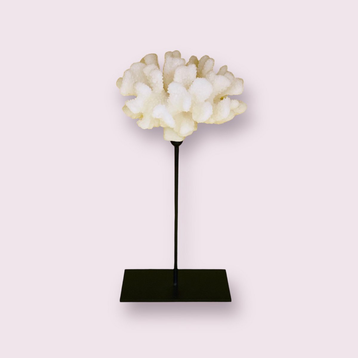 Koraaldecoratie L-collectie wit/zwart - 29 cm