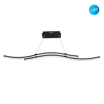 LED Hanglamp Onda Zwart - 96 cm