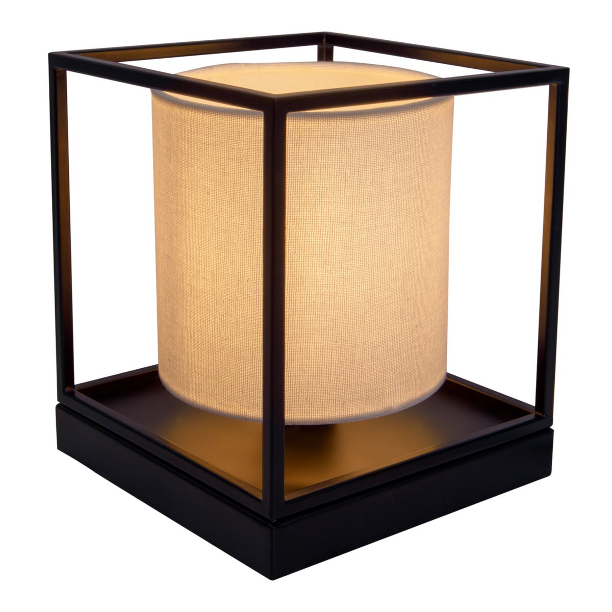 Tafellamp Beta Wit Metaal/Textiel - 15x17 cm (E14)