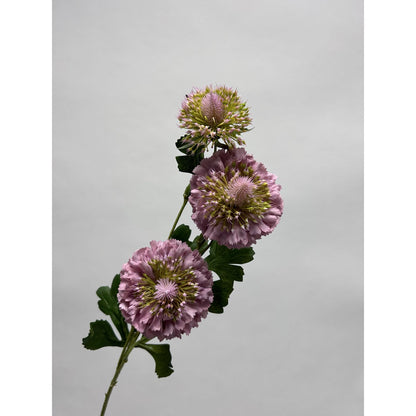 Zijden kunstbloem Scabiosa paars - 80 cm