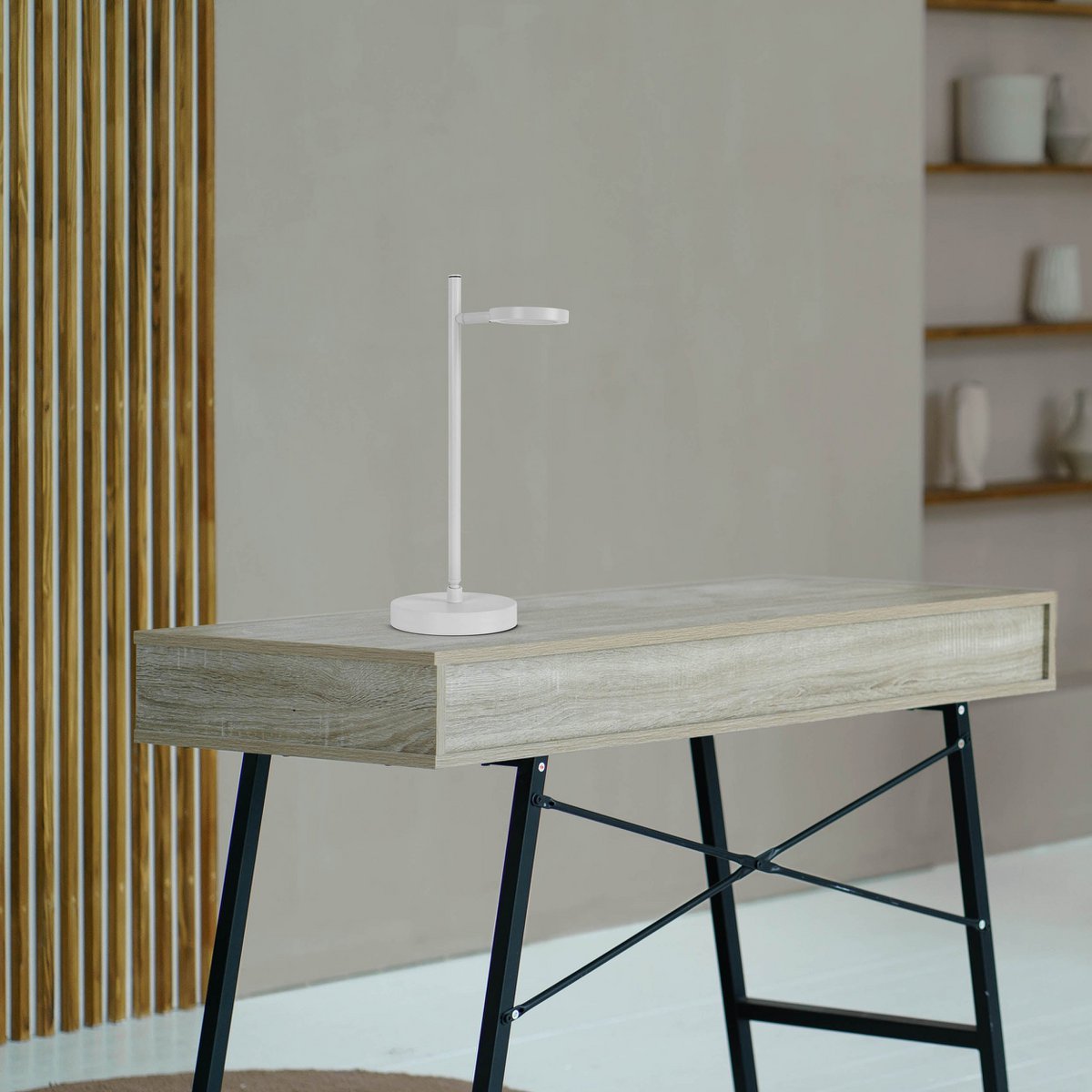 Snoerloze Tafellamp Lupa Wit - 45 cm (Touch/Dimbaar)