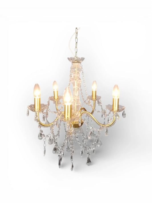 Kroonluchter Cecilia 5-Lichts Goud - Ø 52 cm (E14)