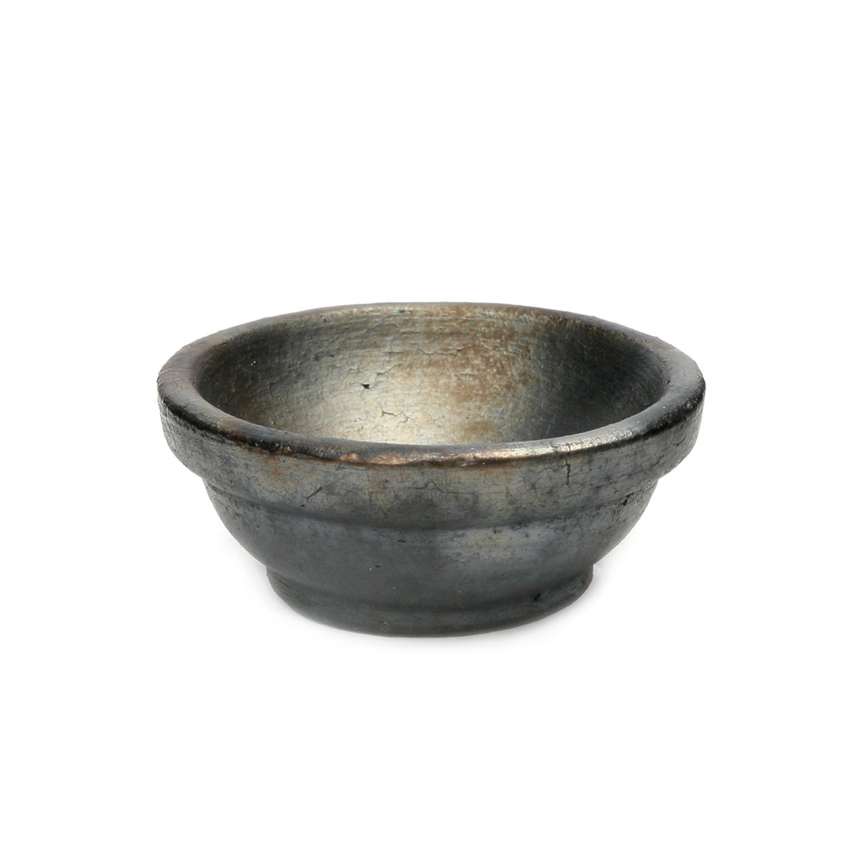Terracotta schaal The burned bowl zwart - XS