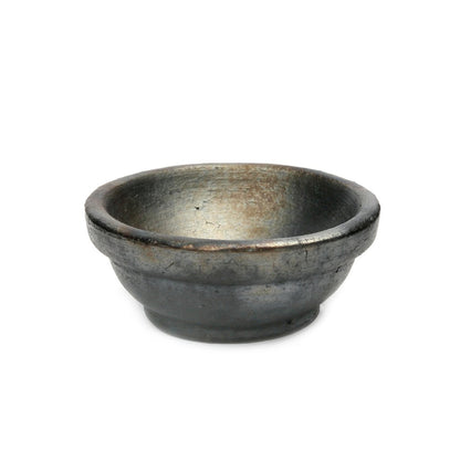 Terracotta schaal The burned bowl zwart - XS