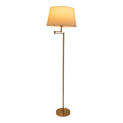 Vloerlamp Bologna Messing Mat/Beige - 158 cm (E27)