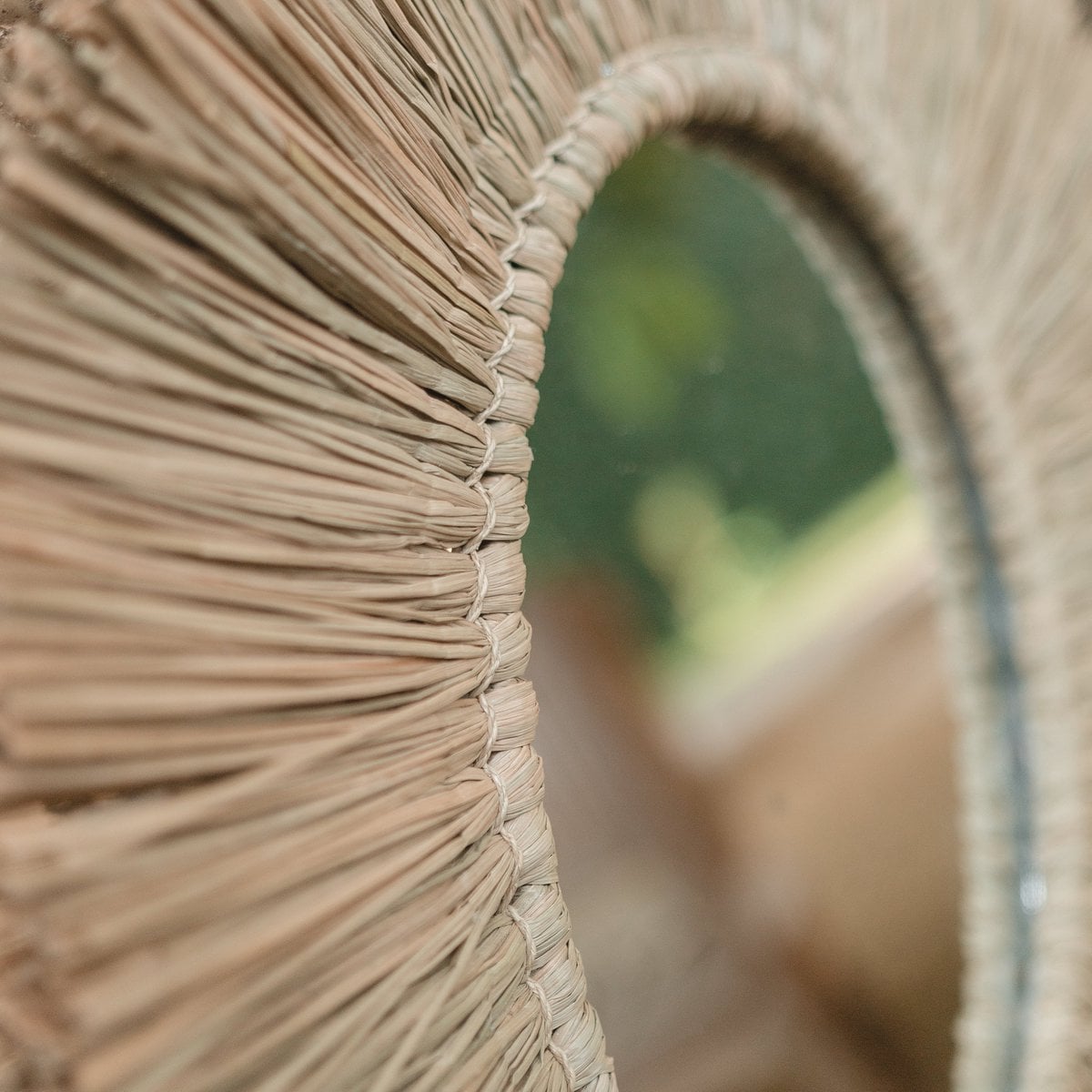 Wandspiegel Zeegras Rimba - Ø 60 cm