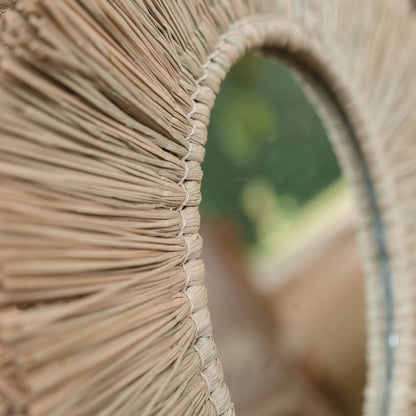 Wandspiegel Zeegras Rimba - Ø 60 cm