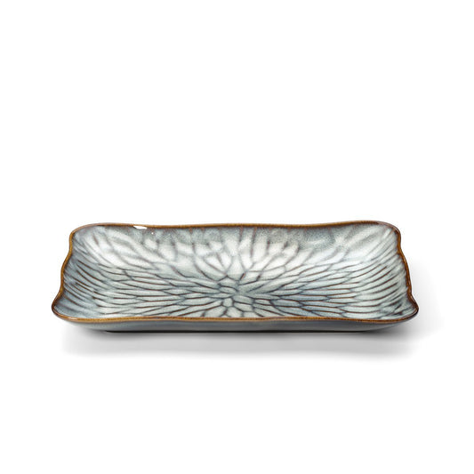 Rechthoekig bord Lotus ice grijs/bruin