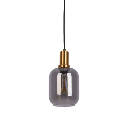 Hanglamp Fumo 1-Lichts Zwart - 150 cm (E14)