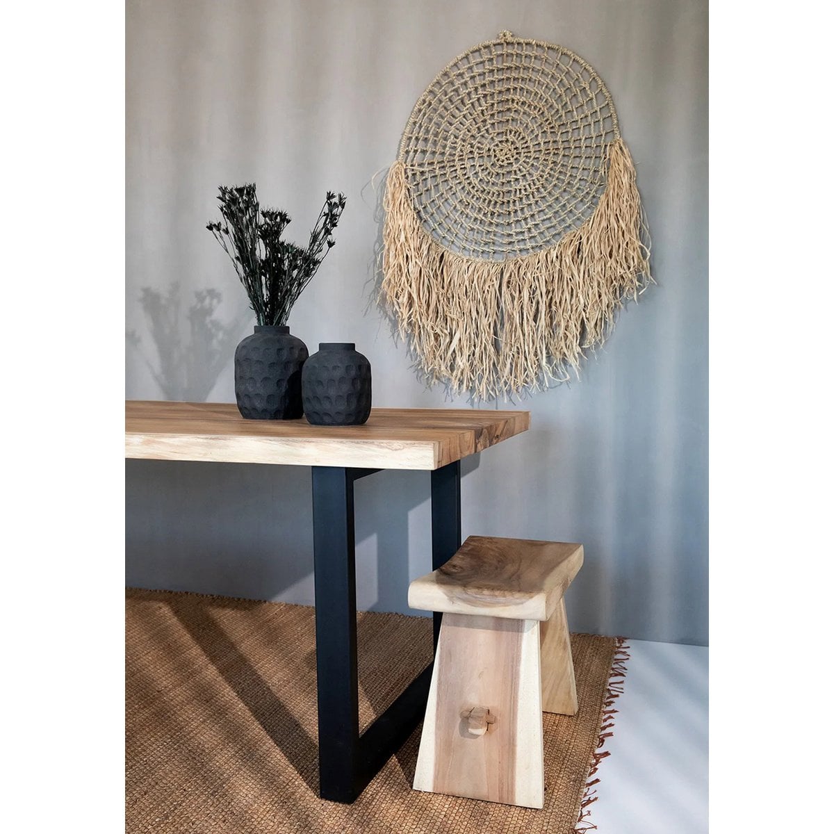 Waterhyacint tapijt Killing field naturel - 260 x 180 cm