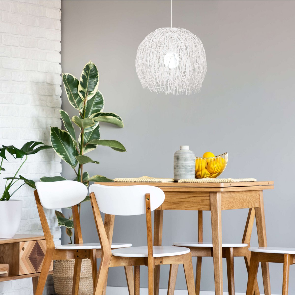 Korf Hanglamp Struwel Wit - Ø 40 cm (E27)