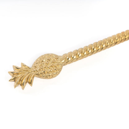 Massief messing lepel Ananas goud