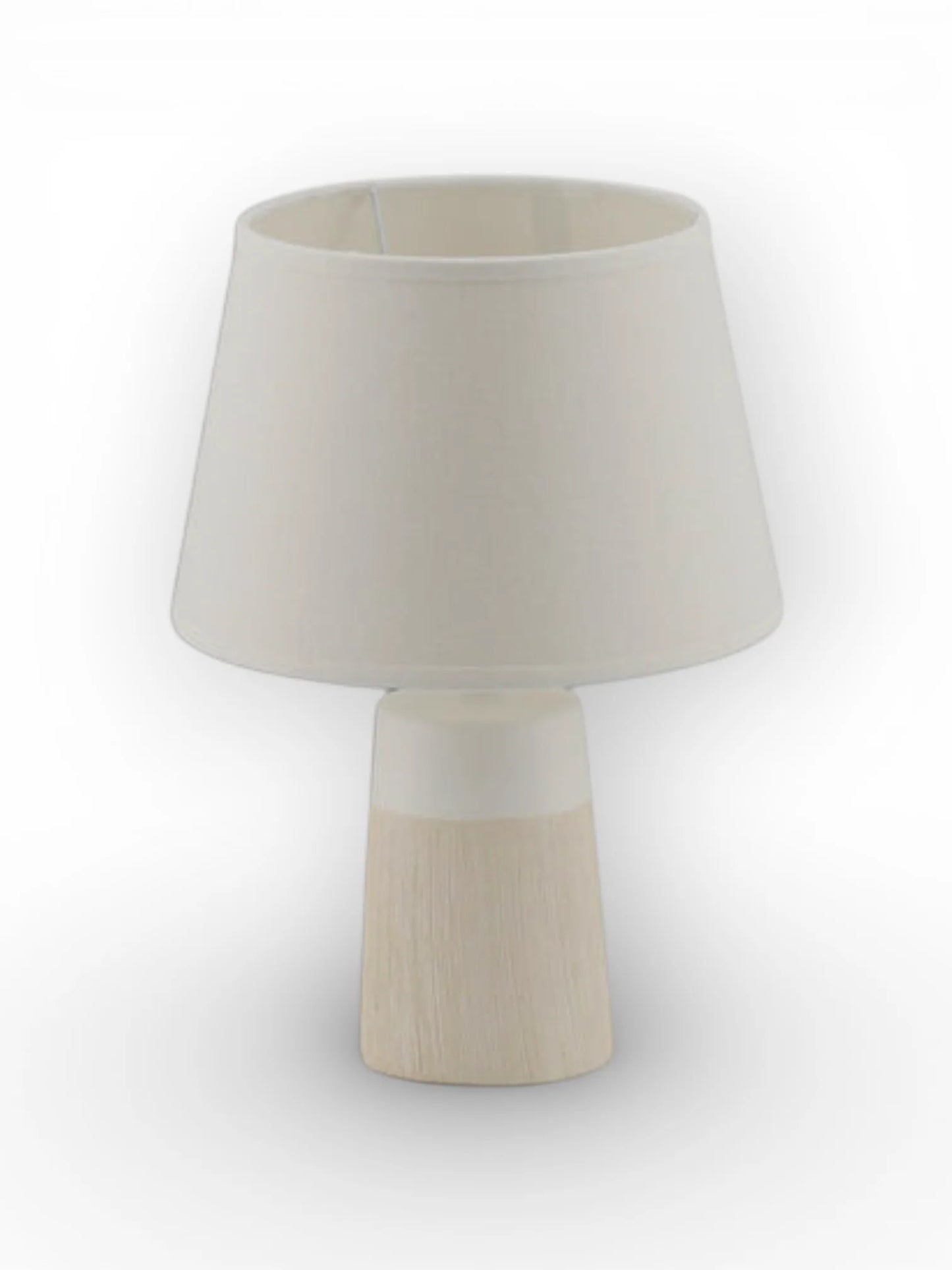 Keramische Tafellamp Talia Beige/Wit - 31 cm (E14)