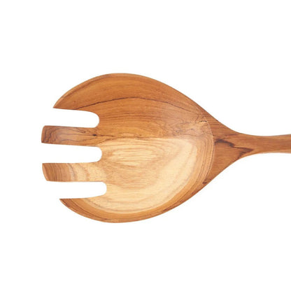 Teakhouten saladevork naturel