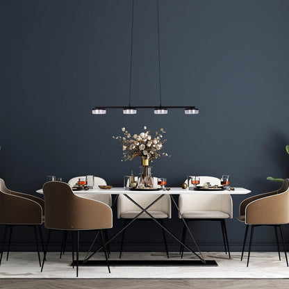 LED Hanglamp Cimo Zwart - 96 cm