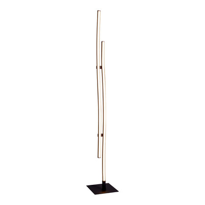 LED Vloerlamp Onda Zwart - 130 cm