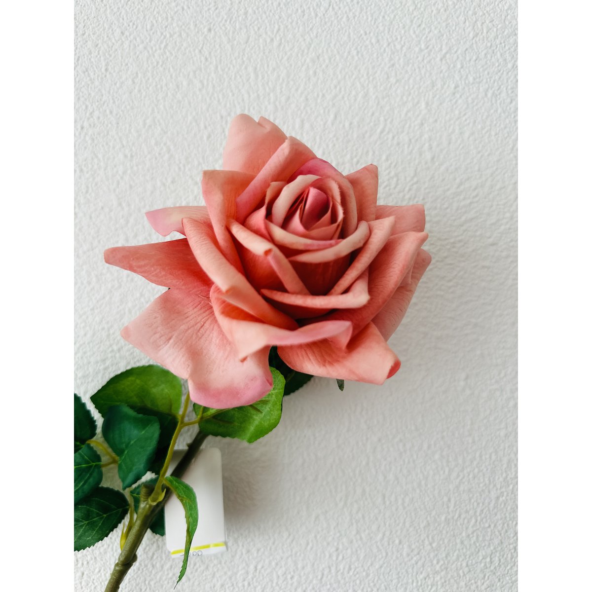 Kunstbloem Rose roze - 72 cm